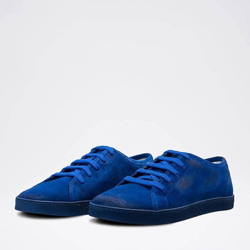 Women Groundies Colorado Blue Suede Sneakers